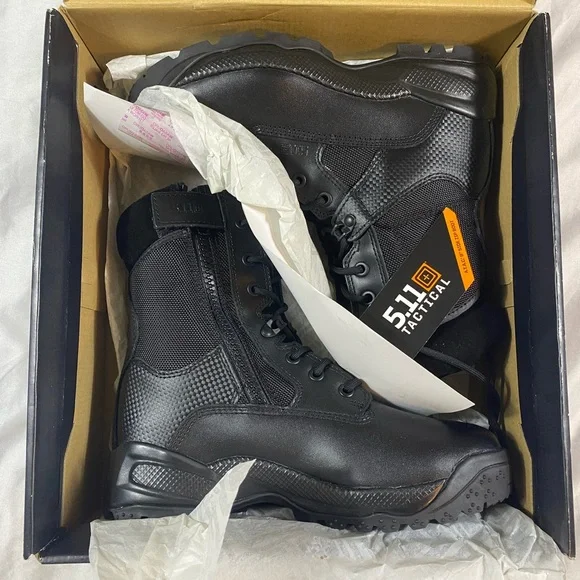 5.11 ATAC 8” Zip Boot Tactical Warfare 8 1/2 LEO Operator Shooting Black - Picture 1 of 2